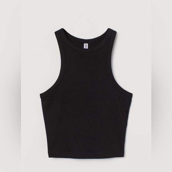 H&M Black Ribbed Tank Top - Picture 3 of 7